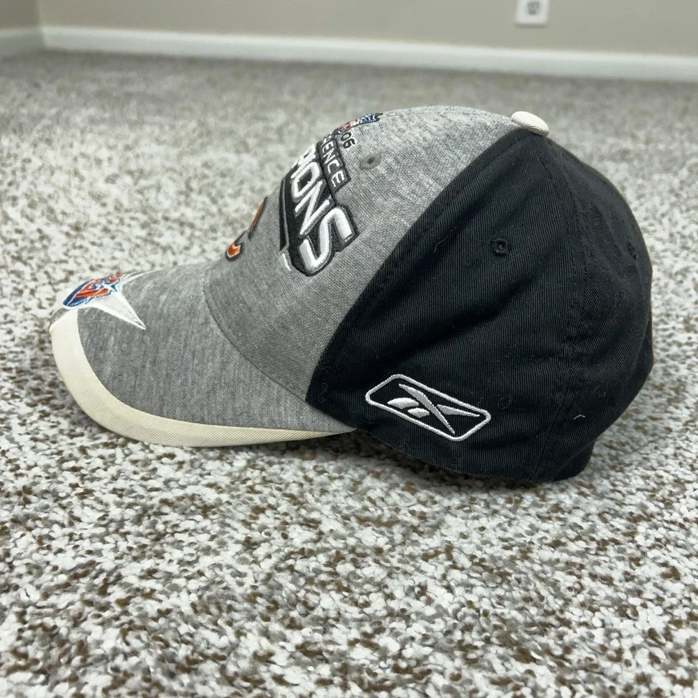 Chicago Bears Hat Cap Strap Back One Size Gray NFL Super Bowl‎ XLI Reebok Sports